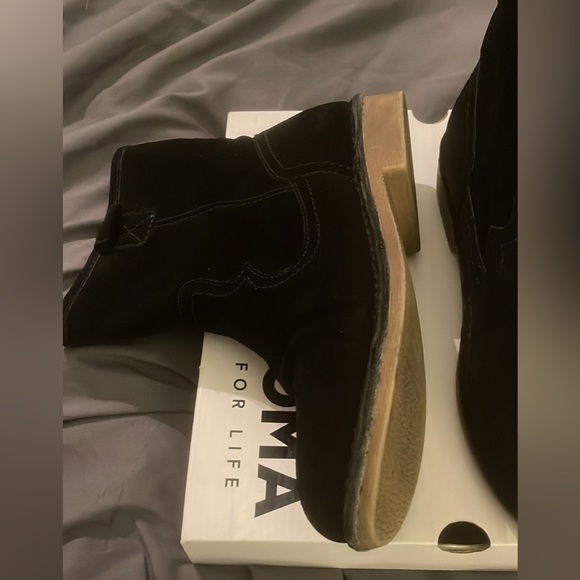 Black Suede Boots - Picture 2 of 4